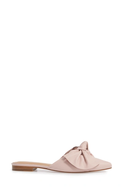 Shop Rebecca Minkoff Alexis Bow Mule In Millennial Pink Leather