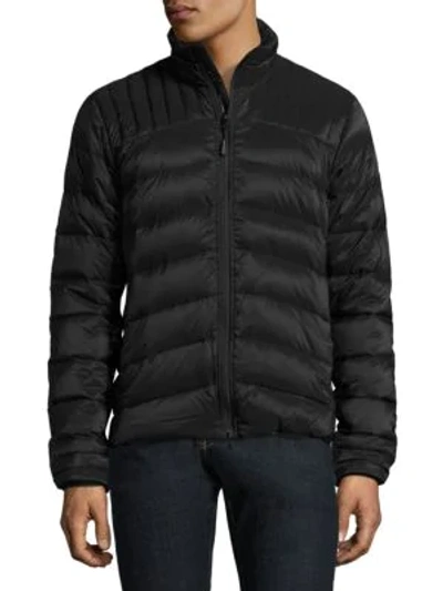 Shop Canada Goose Men's Brookvale Quilted Jacket In Black Graphite