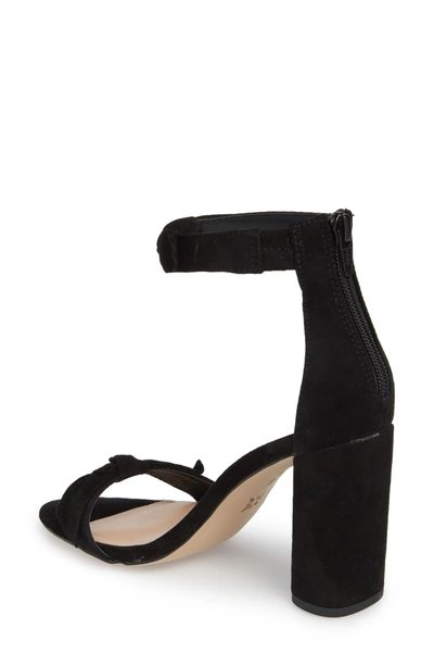 Shop Bcbg Faedra Ankle Strap Sandal In Black Suede