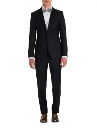 Shop Dolce & Gabbana Virgin Wool-blend Two-button Tuxedo In Black