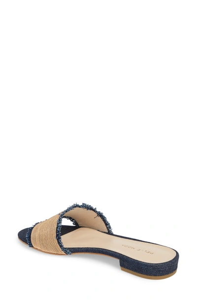 Shop Pelle Moda Bayer Embellished Slide Sandal In Denim Fabric
