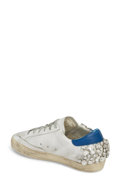 Shop Golden Goose Superstar Embellished Sneaker In White/ Grey