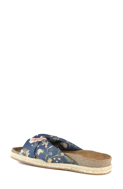 Shop Band Of Gypsies Move Over Slide Sandal In Floral Blue