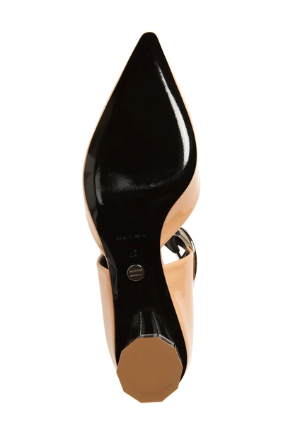 Shop Proenza Schouler Ring Tie Pointy Toe Pump In Nude