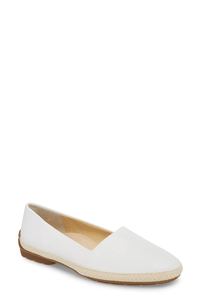 Shop Paul Green Roxy Espadrille In White Leather