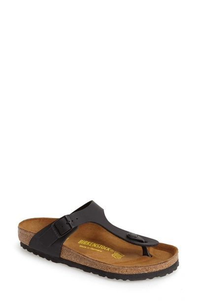 Shop Birkenstock 'gizeh' Birko-flor Thong Sandal In Black