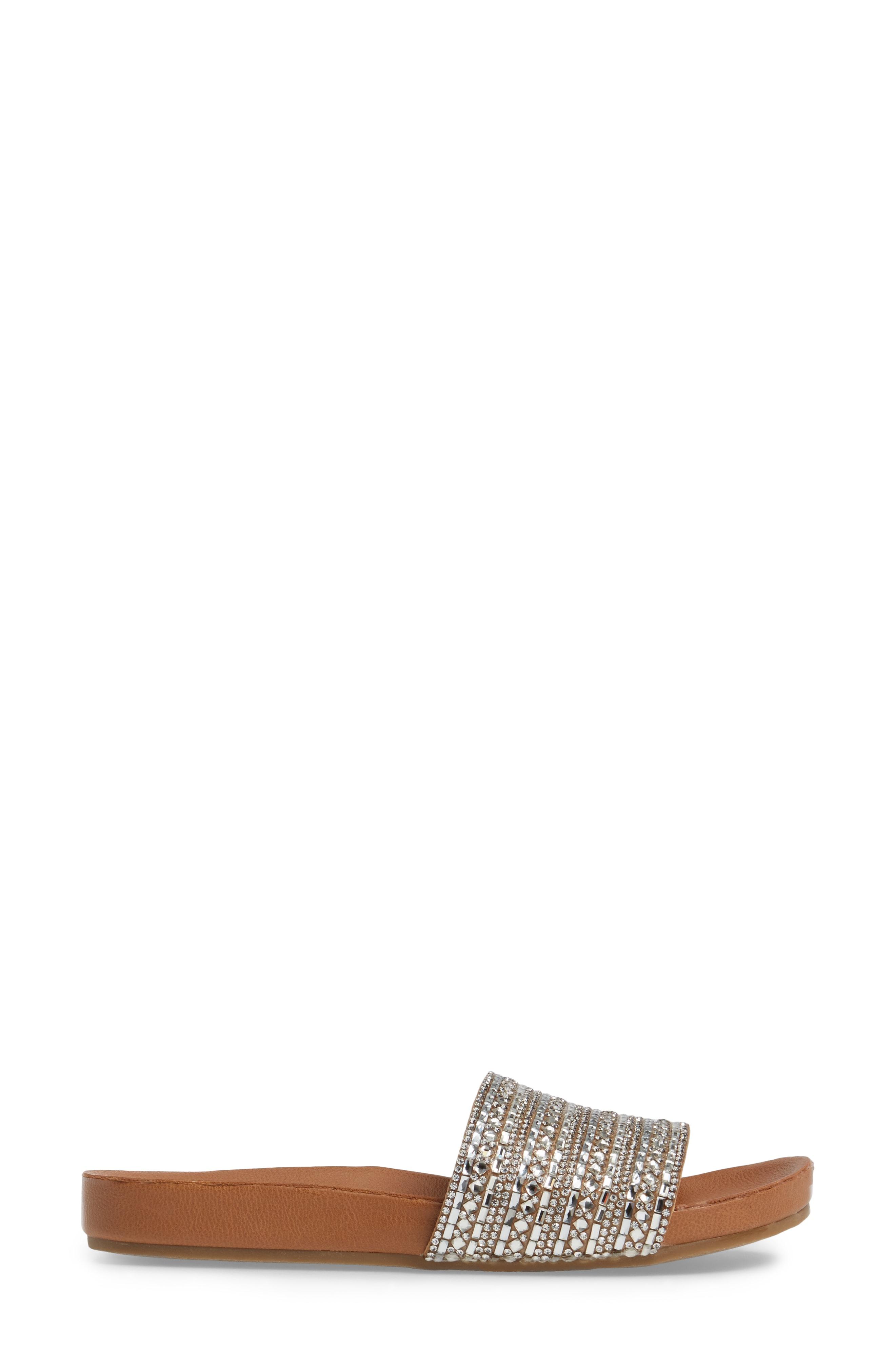 steve madden dazzle embellished slide sandal