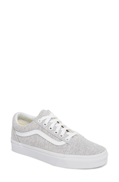 Vans Old Skool Sneaker In Jersey Grey/ True White | ModeSens