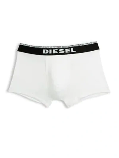 Shop Diesel Stretch Boxer Shorts In White