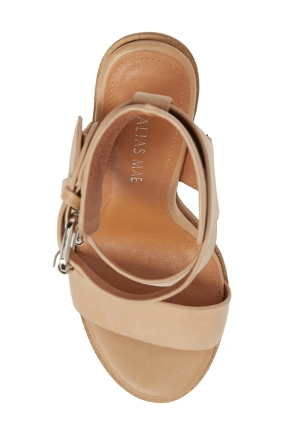 Shop Alias Mae Abeba Block Heel Sandal In Natural Leather