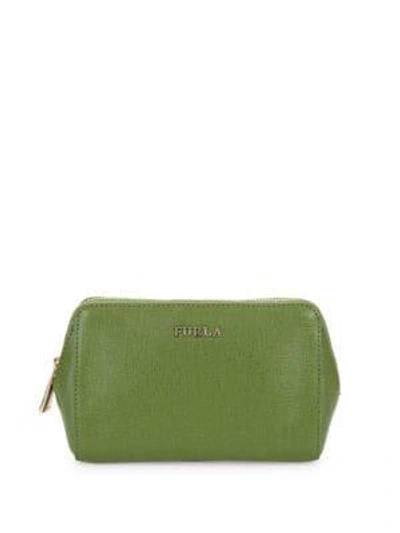 Shop Furla Electra Cosmetic Case In Oliva