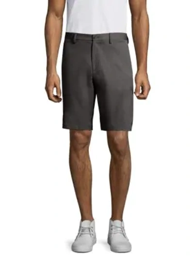 Shop Theory Men's Zaine Zip-fly Shorts In Dark Grey
