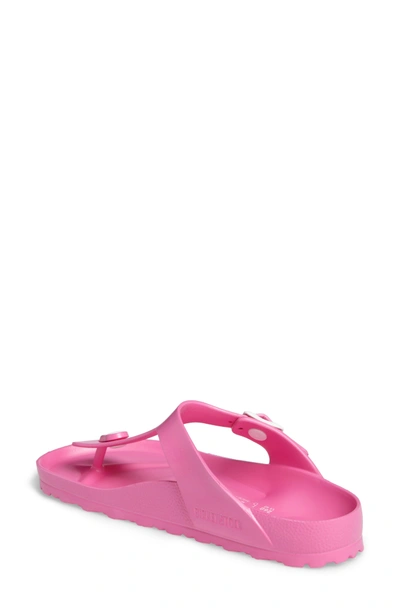 Shop Birkenstock Essentials - Gizeh Flip Flop In Neon Pink