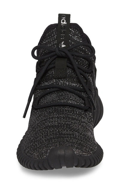 Shop Adidas Originals Tubular Dawn Primeknit Sneaker In Core Black