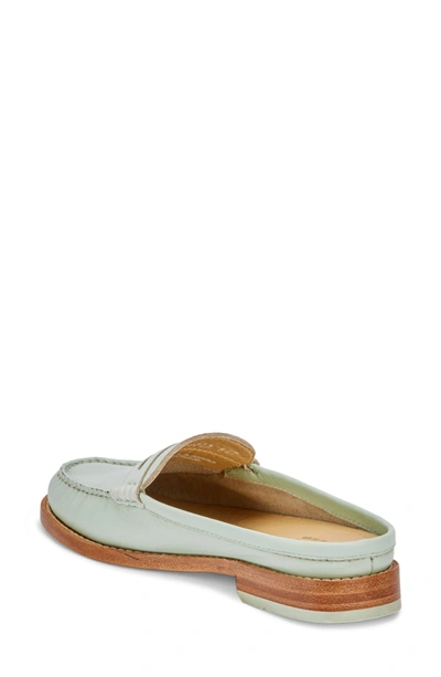 Shop G.h. Bass & Co. Wynn Loafer Mule In Mint Green Leather