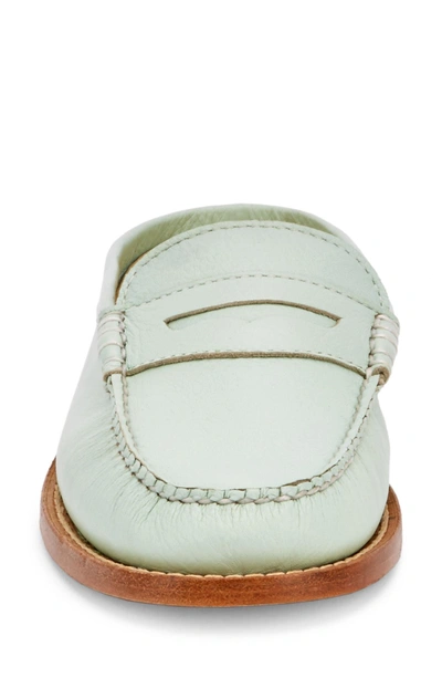 Shop G.h. Bass & Co. Wynn Loafer Mule In Mint Green Leather