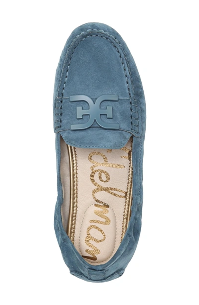 Shop Sam Edelman Farrell Moccasin Loafer In Denim Blue Suede