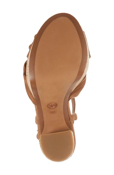 Shop Michael Michael Kors Pippa Platform Sandal In Luggage