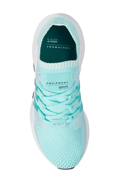 Shop Adidas Originals Eqt Support Adv Sneaker In Energy Aqua/ Energy Aqua