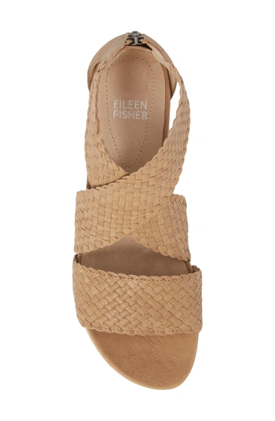 Shop Eileen Fisher Sport Sandal In Natural Leather