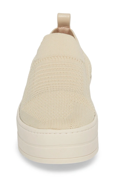 Shop Jslides Hilo Platform Slip-on Sneaker In Beige Knit