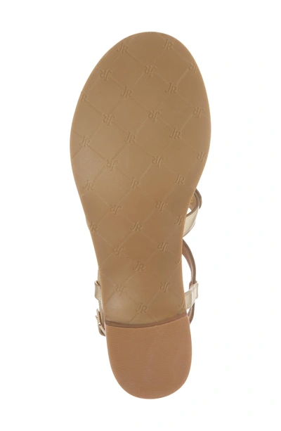 Shop Jack Rogers Gretchen Block Heel Sandal In Platinum Leather