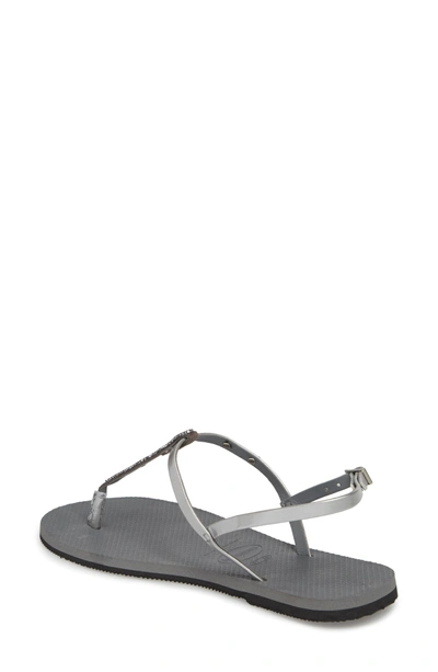 Shop Havaianas You Riviera Sandal In Steel