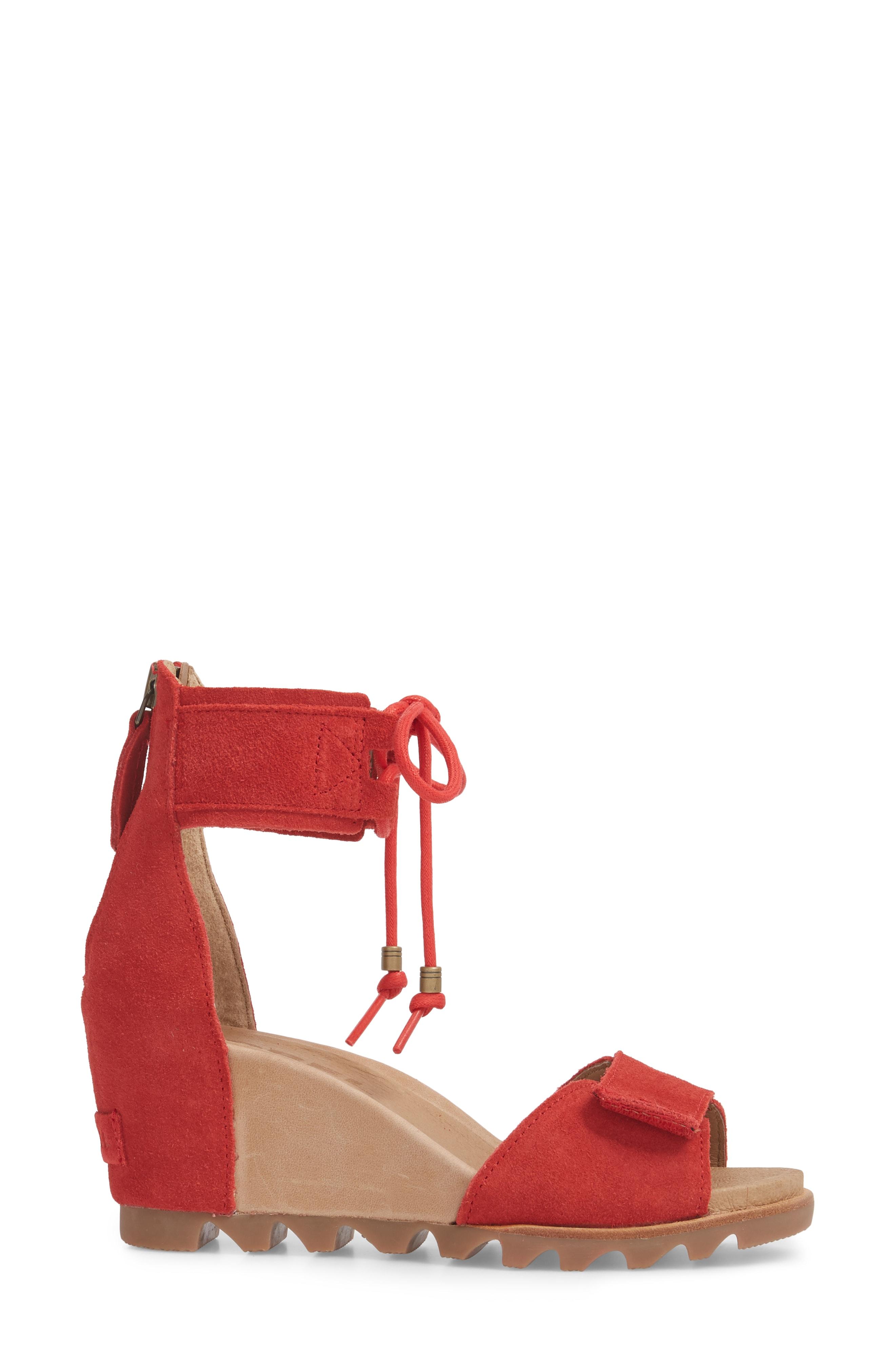 sorel joanie cuff wedge sandal