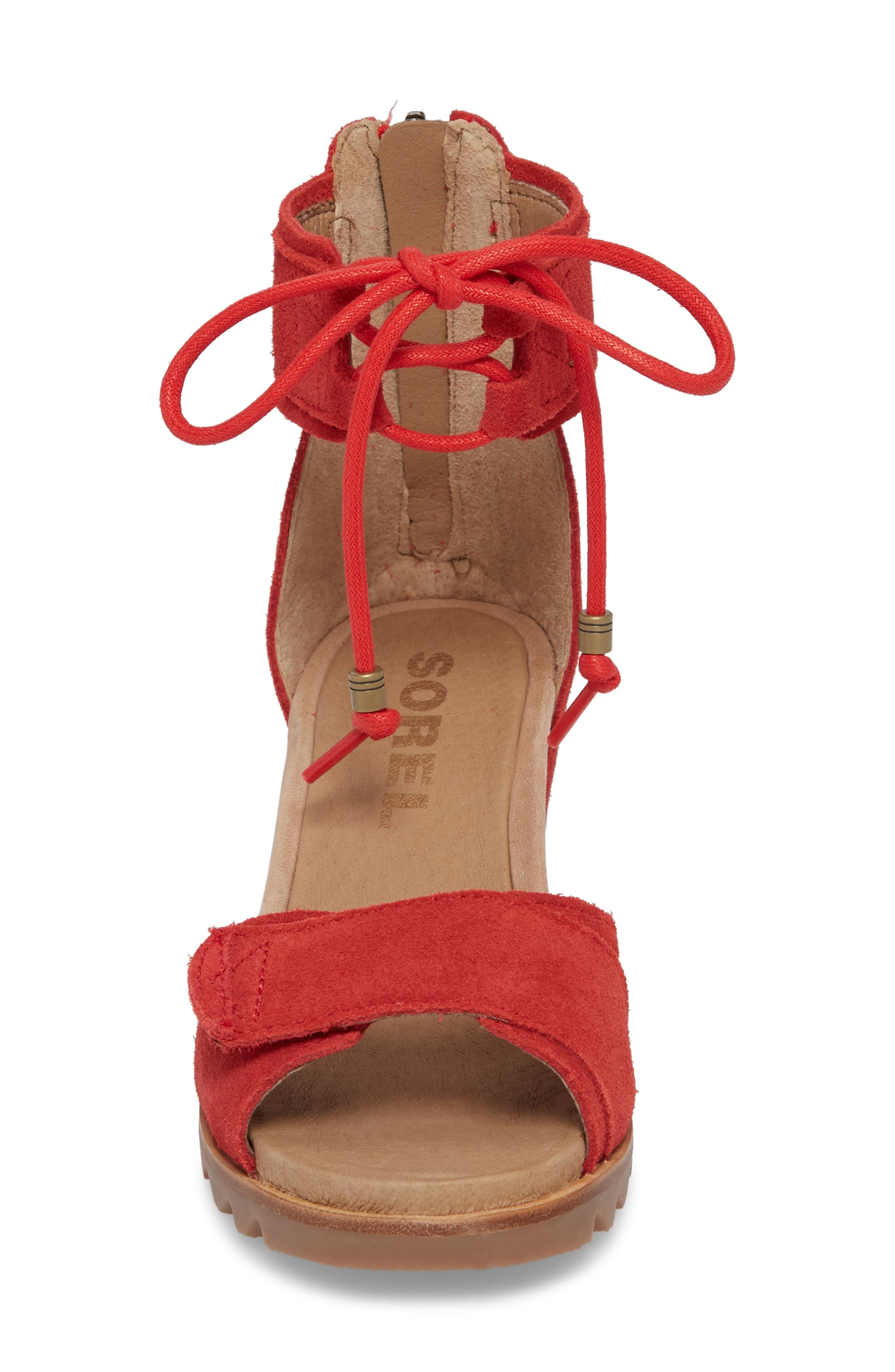 sorel joanie cuff wedge sandal