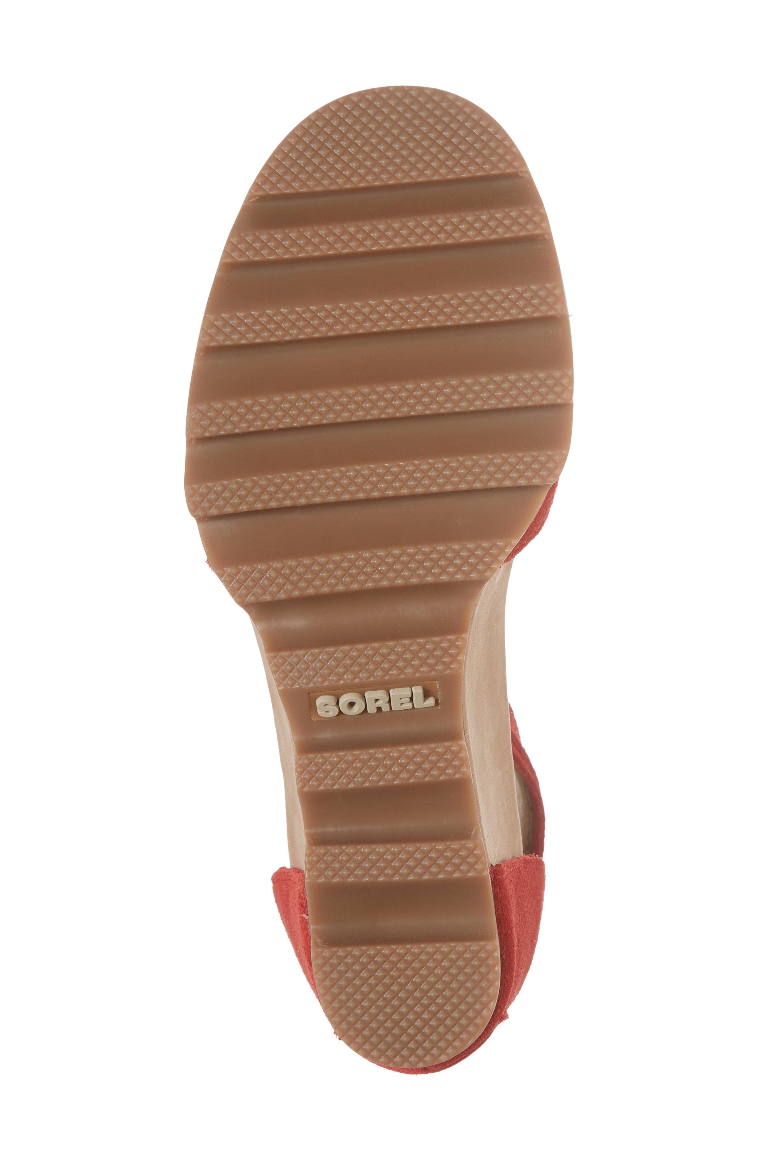 sorel joanie cuff wedge sandal