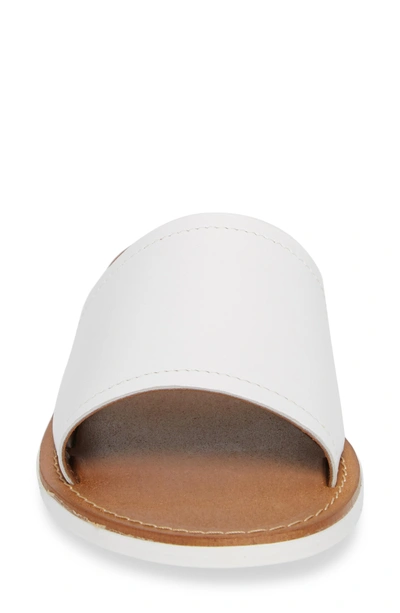 Shop Seychelles Leisure Slide Sandal In White Leather
