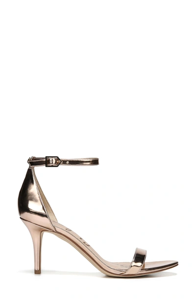 Shop Sam Edelman 'patti' Ankle Strap Sandal In Rose Gold Leather