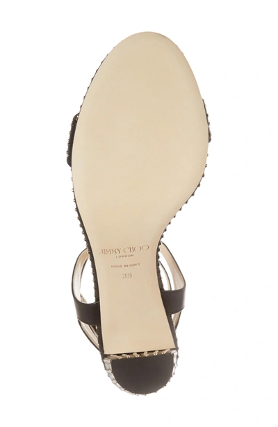 Shop Jimmy Choo Marine Studded Sandal In Black/ Silver