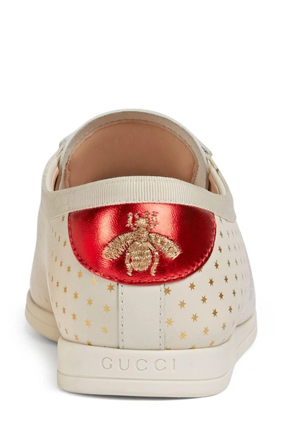 Shop Gucci Falacer Guccy Logo Sneaker In White
