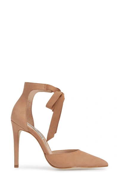 Shop Steve Madden Heart Tie Pump In Camel Nubuck