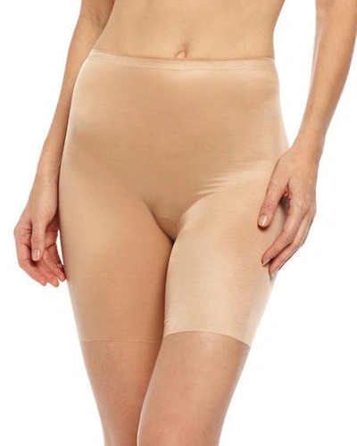 Shop Spanx Skinny Britches Mid-thigh Shorts In Naked