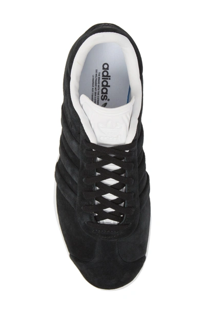 Shop Adidas Originals Gazelle Stitch & Turn Sneaker In Core Black/ Core Black/ White