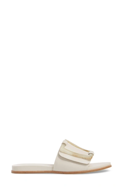 Shop Calvin Klein Patreece Slide Sandal In Soft White Leather
