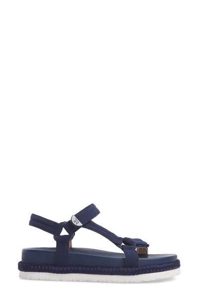 Shop Taryn Rose Lydia Platform Sport Sandal In Marine Fabric