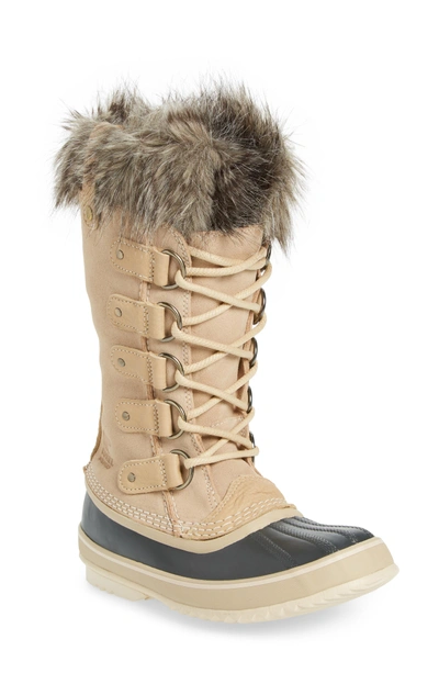 Shop Sorel 'joan Of Arctic' Waterproof Snow Boot In Oatmeal/ Winter