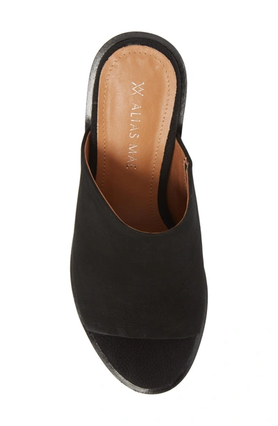 Shop Alias Mae Gibson Mule In Black Nubuck Leather