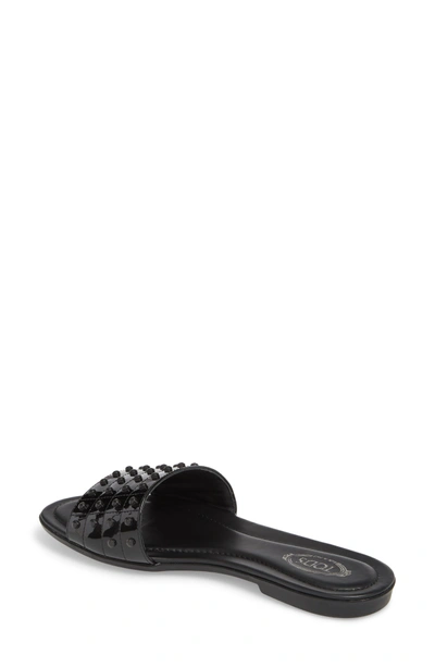 Shop Tod's Gommini Slide Sandal In Black