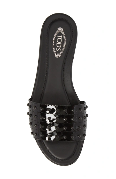 Shop Tod's Gommini Slide Sandal In Black