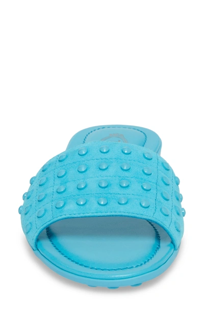 Shop Tod's Gommini Slide Sandal In Pool Blue