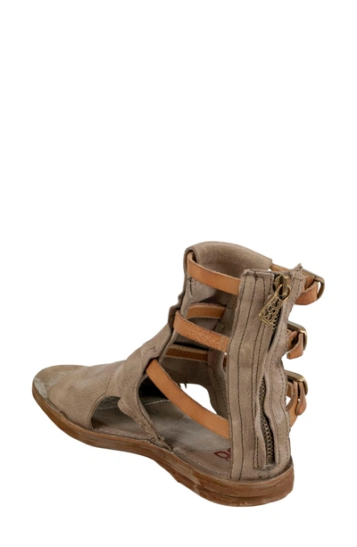 Shop As98 Ryde Sandal In Taupe Leather