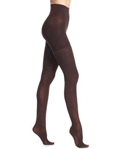 Shop Spanx Luxe Sheer Shaping Tights In Very Black