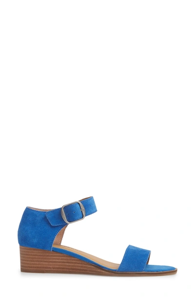 Shop Lucky Brand Riamsee Sandal In Lapis Suede
