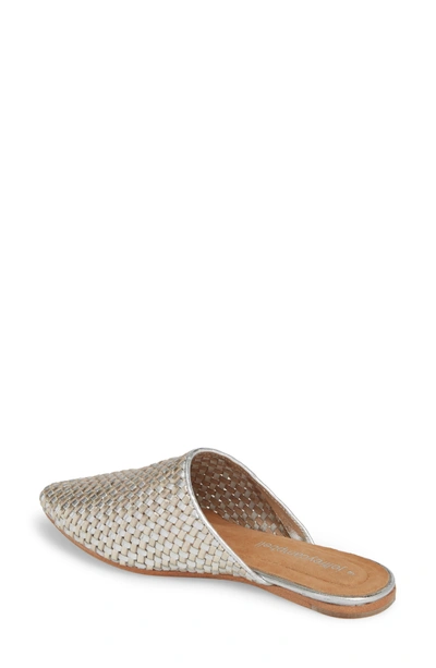 Shop Jeffrey Campbell Dashi Woven Mule In Silver/ Gold Leather