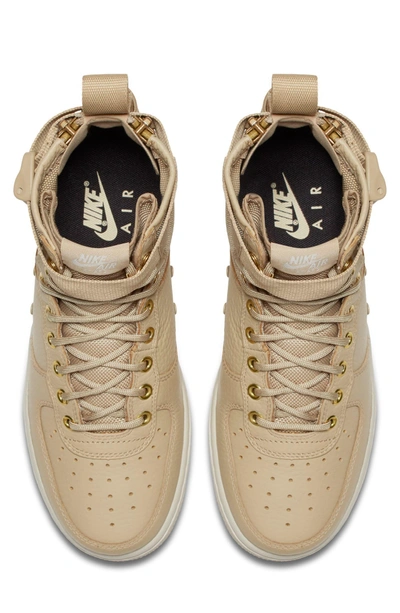 Shop Nike Sf Air Force 1 Mid Sneaker In Mushroom/ Mushroom/ Light Bone