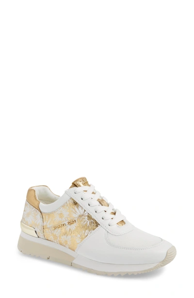 Shop Michael Michael Kors 'allie' Sneaker In Gold